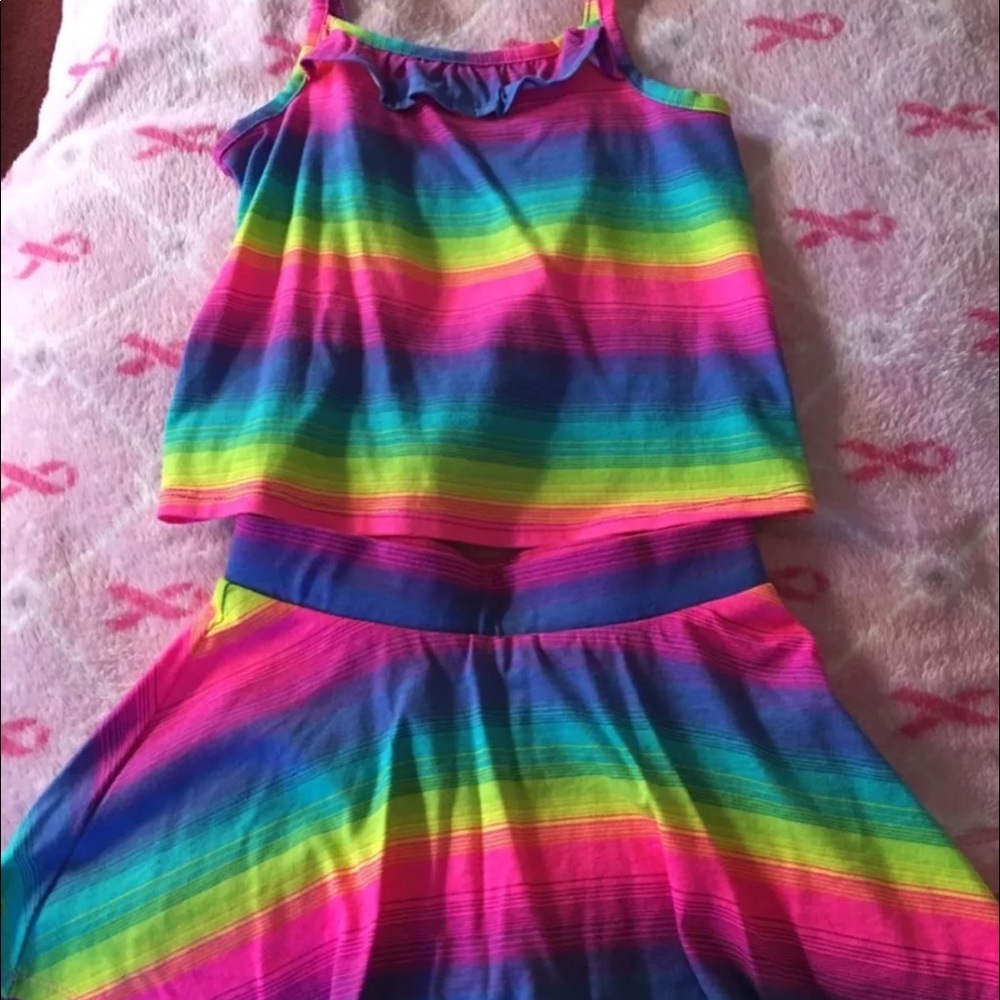 Colorful skort set